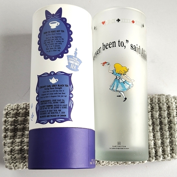 Disney Kitchen Dartington Dining Alice In Wonderland Glass And